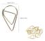 50 Pieces Gold Paper Clips, Teardrop Shaped Paper Clips Metal Bookmark Pap