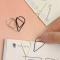 50 Pieces Gold Paper Clips, Teardrop Shaped Paper Clips Metal Bookmark Pap