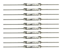50 st Reed-relä Magnetrelä Reed-kontakt Induktionsrelä 14 mm X 2 mm