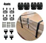4 Set Spa Badtunna Lock Trasig Lås Reparationssats Clip Lås Spännen Clip Gumminycklar Lås med Nyckel och Hårdvara