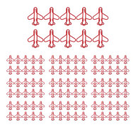 100 Pcs Airplane Shaped Paper Clips - Cute Non-Slip Multifunctional Paper Clips for Office Organization
