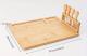 Bamboo Cheese Board with 4 Stainless Steel Cheese Knives, Gift