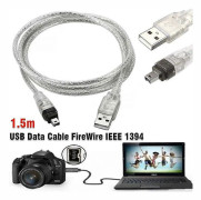 USB Data Cable for Mini DV MiniDV FireWire IEEE 1394 HDV Camcorder for PC Editing