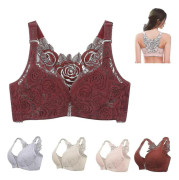 Floral Secrets Comfort Rose BH, Comfort Rose Lyft-BH, Knäppning Fram Push Up Bygelfri & Sömlös BH cy