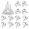 MR11 Halogen Bulbs (12-pack), GU4 Halogen Bulb 12V 20W, MR11 GU4 Dimmable Bulb Glass Cover for Ceiling Light, 2-pin Halogen Bulb 2700K Warm