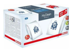 Förpackning med 16 HyClean 3D efficiency dammsugarpåsar för Miele dammsugare. 99,9% filtrering