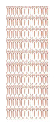 100 st Formade Gem Electroplating Rose Gold-serien Metall Bärbara Söta Kontorsklämmor för