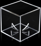 Akryl baseball displayställ för en 8 x 8 x 8 cm låda