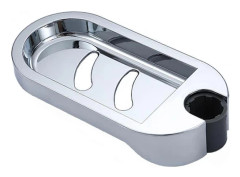Duschstång Clip-on Badrum Tvålhållare Tvålkopp, ABS Material (Passar för 24mm rör)