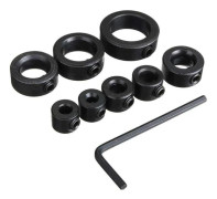 Djupstopp, Borrdjupstopp, Djupstoppskragar, 8 st Djupstoppskragar, Positioneringsring med insexnyckel, 3-16 mm