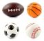 Grip Ball Rugby Basketboll Fotboll Skumboll, Set med 4 Bollar för Småbarn Mjuk Fotboll, Basketboll och Rugby för Barn