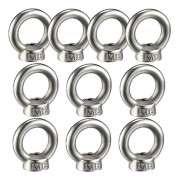 10-pack M8 304 Rostfritt Stål Lyftöglemutter, Honringmutter för Lyft, Teknik och Hemmabruk