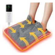 Electric Heated Foot Warmer, Foot Warming Pad with Fast Heating Technology, Non-Slip Foot Warmer for Bed, Office, Under Desk