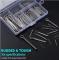 230 Pieces Stainless Steel Cotter Pins M1 M2 M2.5 M3 M4 M5 Assortment Kit with Storage Box