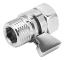 G1/2 Shower Shut-Off Valve Water Flow Control Valve with Lever Handle for Home Bathroom