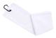 2-pack 16" x 24" Tri-fold Golfhanddukar, Premium Mikrofibertyg Våffelmönster (vit) White