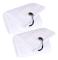 2-pack 16" x 24" Tri-fold Golfhanddukar, Premium Mikrofibertyg Våffelmönster (vit) White