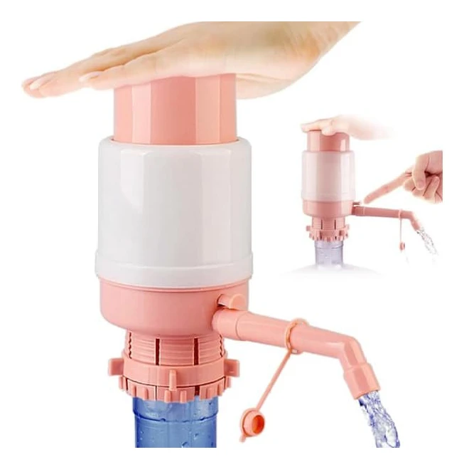 Universal Vattenpump - Portabel Handpump - Med Extra Kort Slang och Vattenflasklock