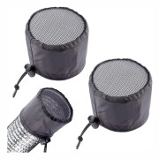 2 st odlingstält kanalfilter ventilationsskydd med elastiskt band, fasta spännen för växttält ventilation dammförebyggande spindelskydd 8 tum