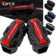 För DUCATI MULTISTRADA 1200/1260/S/ST 950 V2S V4S 2010-2020 2022 Motorskydd Bumper Skydd Dekorativt Block Störtbåge Red-T