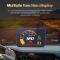 P16 Bil OBD2 HUD Head Up Display 3 tums LCD Digital Hastighetsmätare med RPM Vattentemperatur Spänning Turbotryck