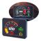 P16 Bil OBD2 HUD Head Up Display 3 tums LCD Digital Hastighetsmätare med RPM Vattentemperatur Spänning Turbotryck