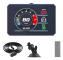 P16 Bil OBD2 HUD Head Up Display 3 tums LCD Digital Hastighetsmätare med RPM Vattentemperatur Spänning Turbotryck