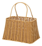 Bärbar handkorg Camping Fruktkorg Khaki Lantlig Stil Pp och Järn Material Bekväm Förvaring Duschar Sovrum Användning