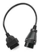 OBD1 till OBD2-kontaktadapter 38-polig OBDI till 16-polig kompatibel med Mercedes Benz Black