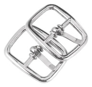50 st rullspännen i zinklegering för bälte och väska DIY-tillbehör silverfästen lämpliga