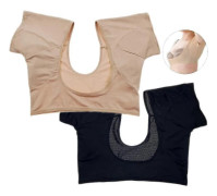 2-pack Underarm Sweat Vest, Breathable Underarm Sweat Guard, Washable Armpit Sweat Pads, Short Sleeve Sweatproof XL
