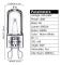 G9 Halogenlampor 40W,230V, 10-pack 40W