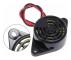 SFM-27 DC3-24V 10 st elektronisk larmbuzzer pip aktiv piezo buzzer 100dB larmton kontinuerligt ljud, svart, 10 st