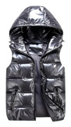 Sliktaa Unisex Blank Vattentät Ärmlös Jacka Lättviktsdunväst Grå Grey L Grey L