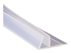 Bad- och duschdörrstätning – Gummi och plast – Glastjocklek 8mm – Längd 100cm – Mellanrum 0 till 20mm