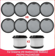 [2F]10st vakuum HEPA-filter för Dreame Z10 Station/Z20 Station/ P10/P10 Pro/U10/U20 dammsugare reservdel As Shown