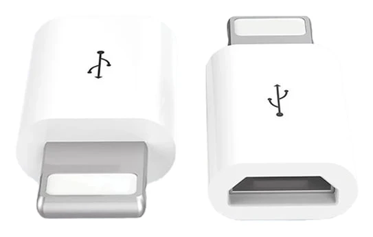 Adapter Micro-USB till Lightning 2in1 Laddning + Dataöverföring