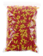 1000 stycken tomma hårda gelatinkapslar storlek 0# gelmedicin röd gul Red Yellow