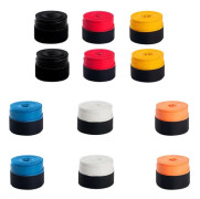 Badmintonracket Overgrip-tejp 12-pack — PU svettabsorberande halkfri handtagslinda för racket och fiskespön, 120cm x 2.7cm, flerfärgad