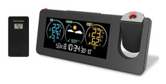 Elektronisk Projektionsväderstation Termometer Utomhus/Inomhus Väderprognos Temperatur och H