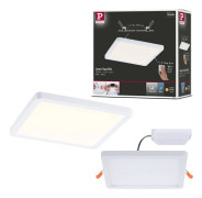 Paulmann VariFit Infälld LED panel 3-Step-Dim Areo panel IP44 vinkelformad 175x175 mm 13W 1200lm 3000K Vit dimbar