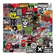 【LD】2026 Uppsättning med 100 Rock Band Punk Klistermärken, Heavy Metal Punk Musikband, Vattentät -NBB