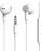 Ljudisolerande in-ear-hörlurar med mikrofon för iPhone, iPod, iPad, MP3, Huawei, Lätta hörlurar med volymkontroll och 3,5 mm-uttag