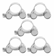 5 st Klämring 304 Rostfritt Stål T-Bult Clip Stöd Handåtdragnings Tillbehör (20-22mm)