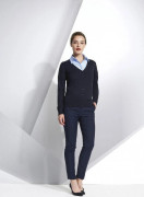 Koftor / Cardigans / Västar Sols GYLLENE ELEGANT STICKAD DAMKOFTA - V-RINGAD