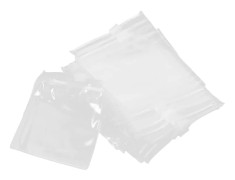 50 st återförslutningsbara blixtlåspåsar 8x8 cm små plastförvaringspåsar för smycken för resor