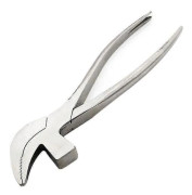 Tång för näbb i rostfritt stål Reparationsverktyg med nagelborttagning för skotillverkning DIY läderteknikreparation Silver