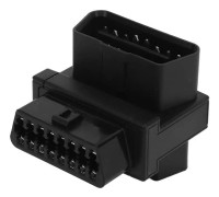 OBD2 Adapter 16-stifts hane till 2 honkontakter Plug and Play Splitter-kontakt för diagnostisk förlängare