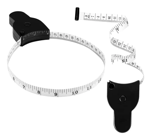 Måttband Kroppsmåttband 60 tum (150 cm) kroppsmätband för kroppsmätningar kroppsfettmätningsverktyg