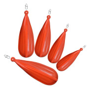 5 st orange PVC fisketräningspluggar set 7 gram-20 gram bärbara kastbeten